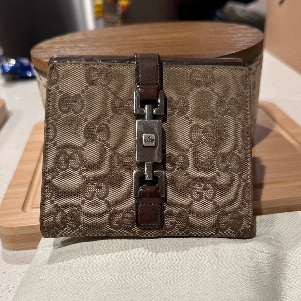 Gucci Brown Patterned Wallet